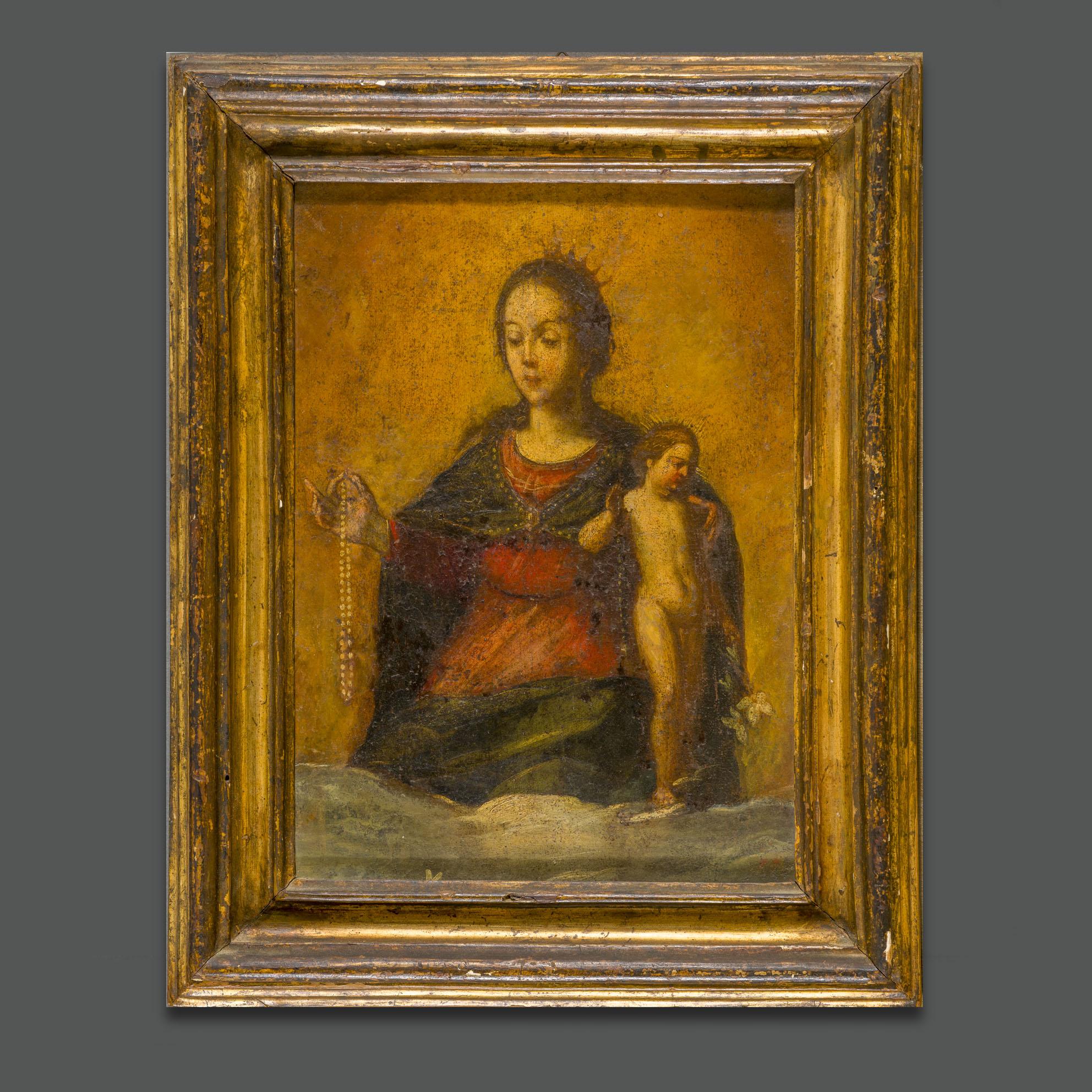 17th Century Italian Religious Painting Credited to Luciano Borzone