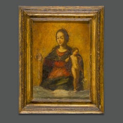 17th Century Italian Religious Painting Credited to Luciano Borzone