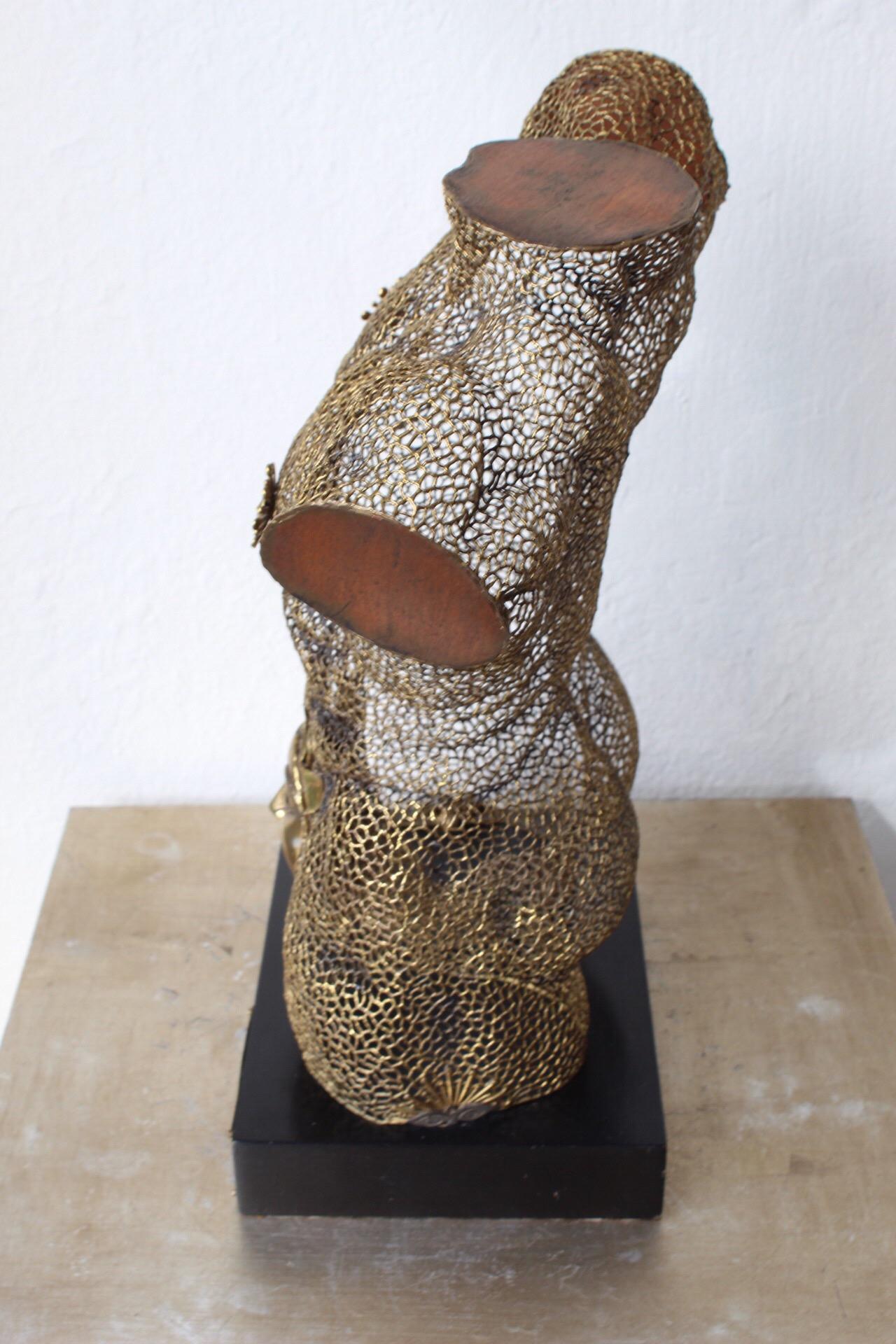 Mexican Luciano Bustamante Male Bust Sculpture