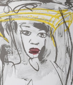 Frau Ausgezogen , Lithograph by Luciano Castelli