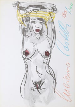 Frau Ausgezogen , lithographie de Luciano Castelli