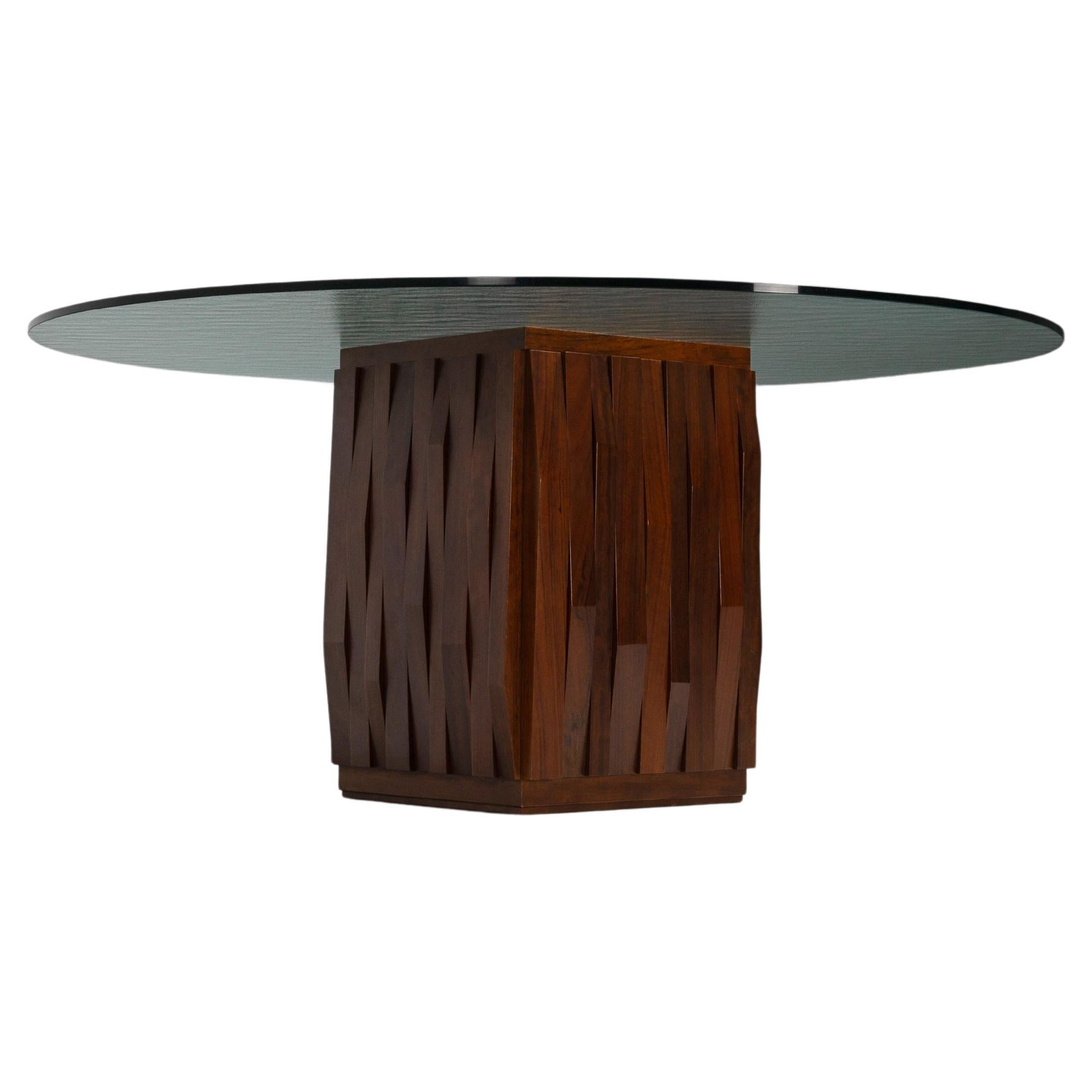 Luciano Frigerio Bario mesa de comedor escultural Italia 1970