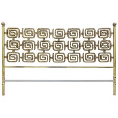 Luciano Frigerio Bed in Brass, Italy, 1970s