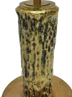 Lampada da tavolo in ottone di Luciano Frigerio, Italia anni '70