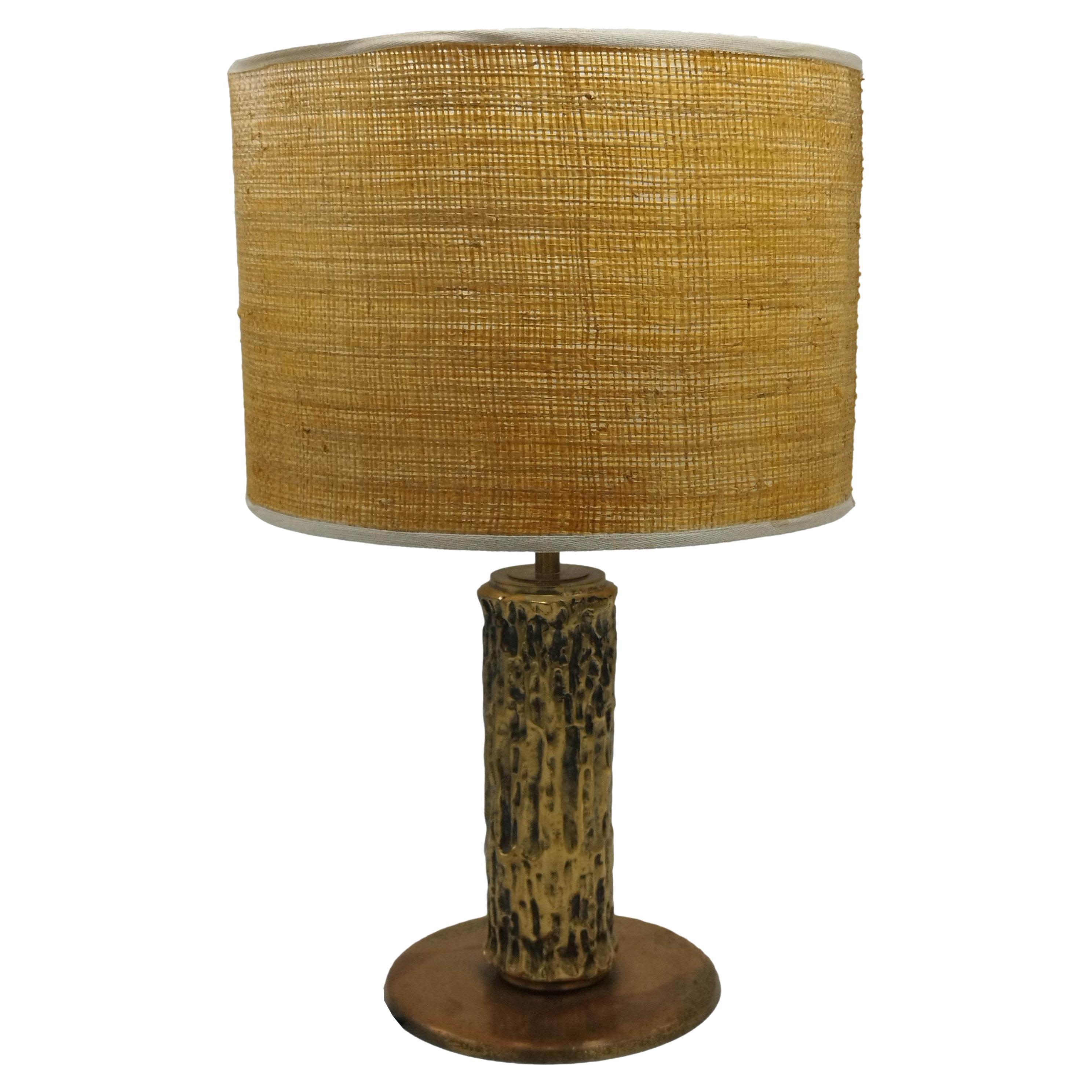 Luciano Frigerio Brass Table Lamp, Italy 1970s For Sale