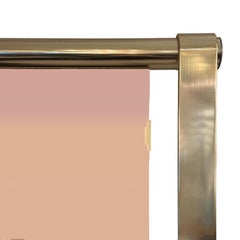 Luciano Frigerio Brass Twist Mirror with Copper Tint 1970s