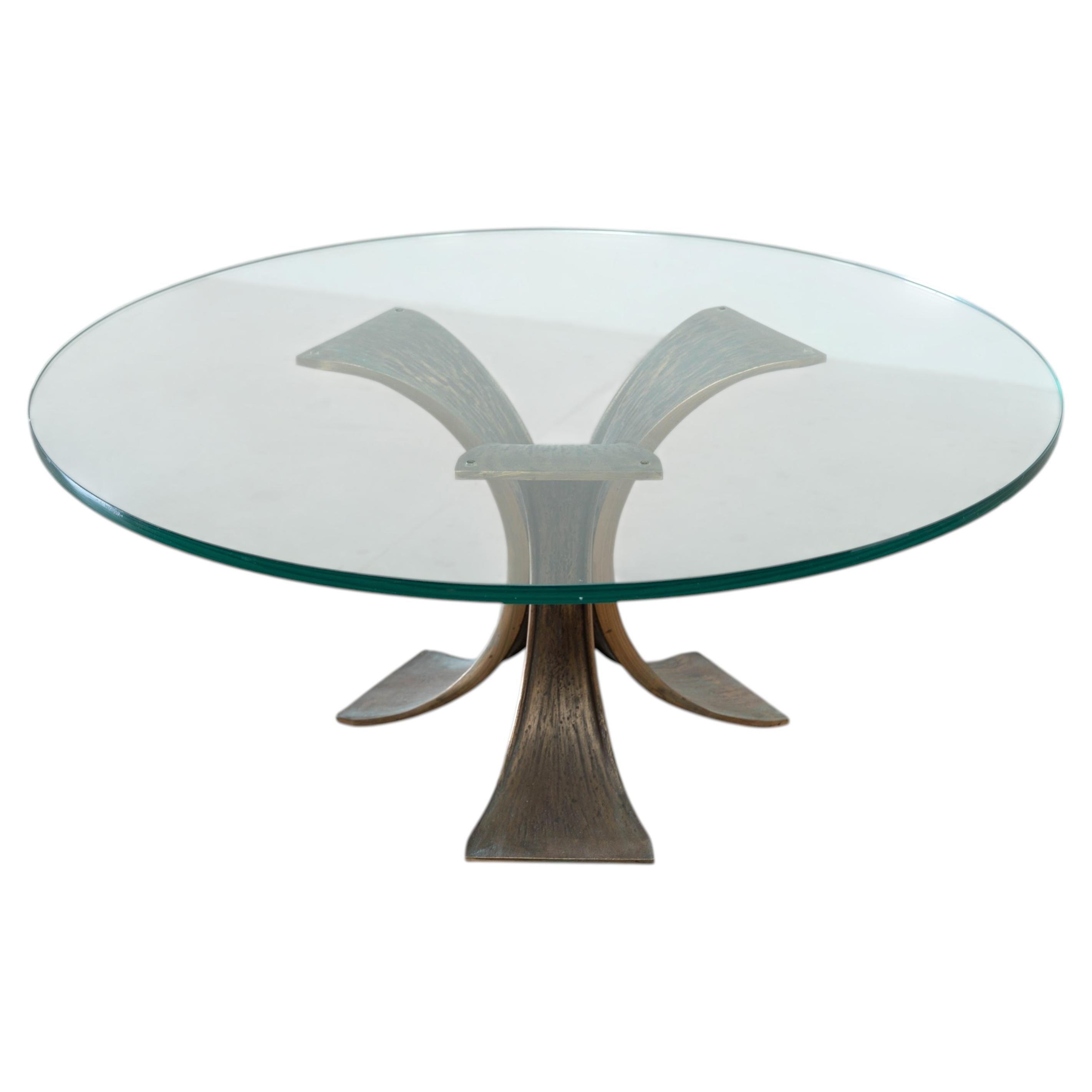 Luciano Frigerio bronze coffee table