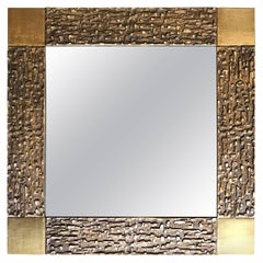 Luciano Frigerio Bronze Mirror