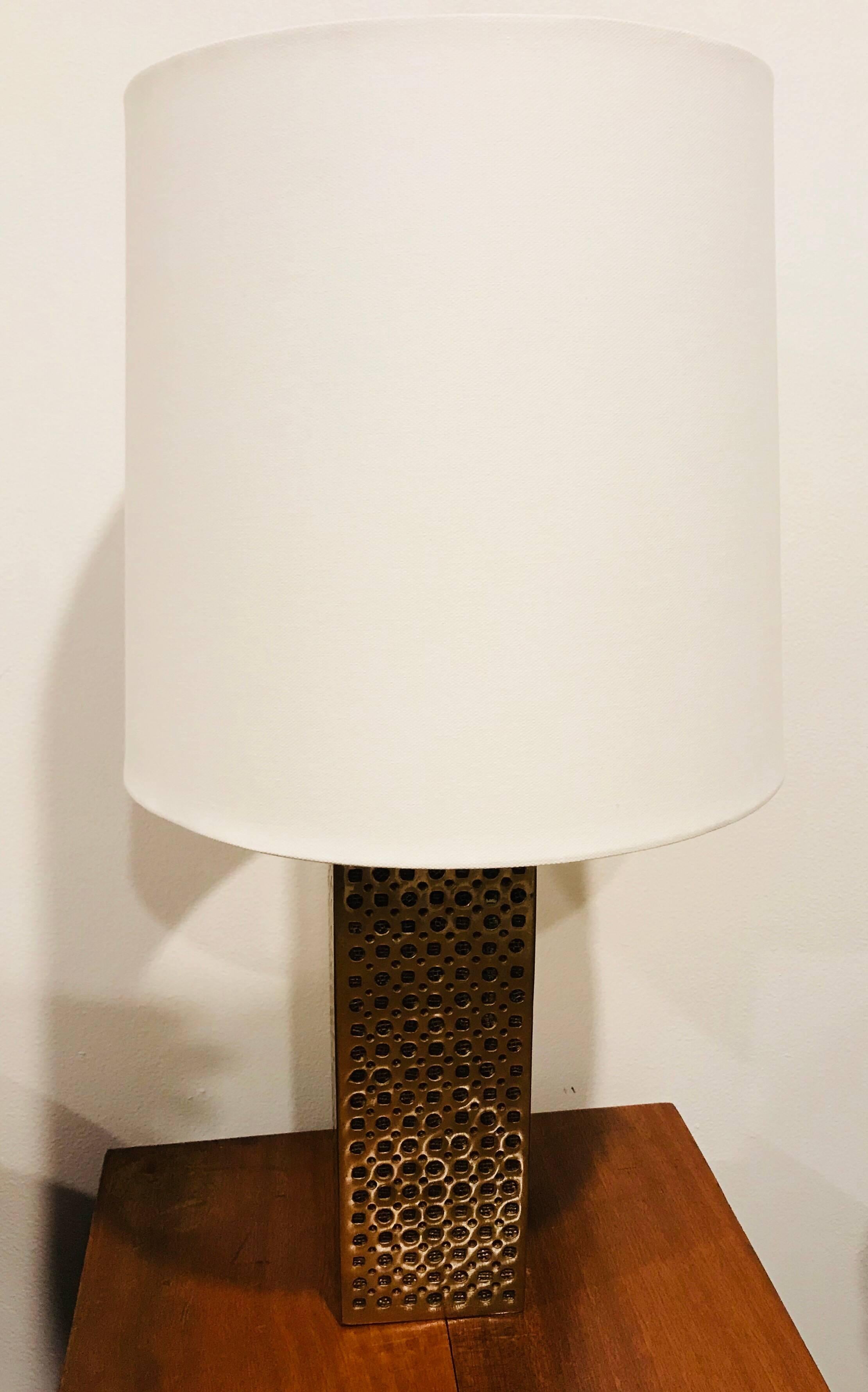 Luciano Frigerio Bronze Table Lamp, 1970 1