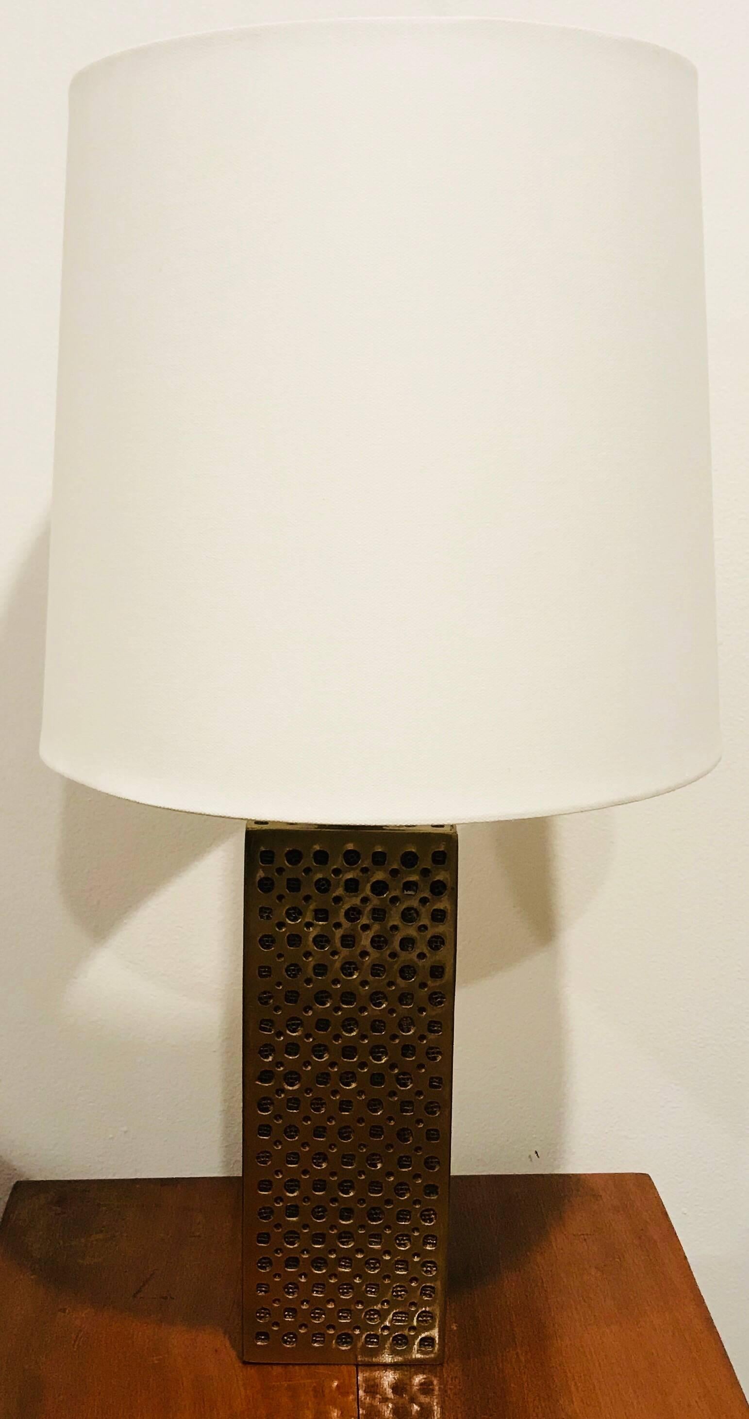 Luciano Frigerio Bronze Table Lamp, 1970 2