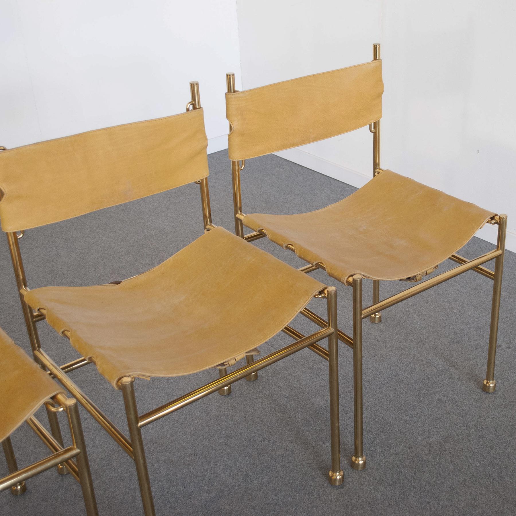 Late 20th Century Luciano Frigerio Chairs by Desio from the 70s