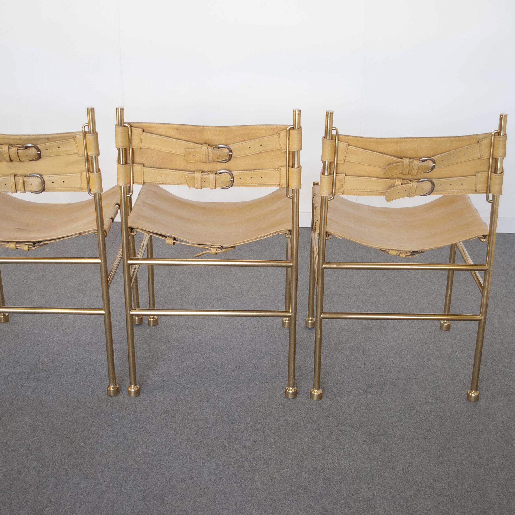 Luciano Frigerio Chairs by Desio from the 70s 1