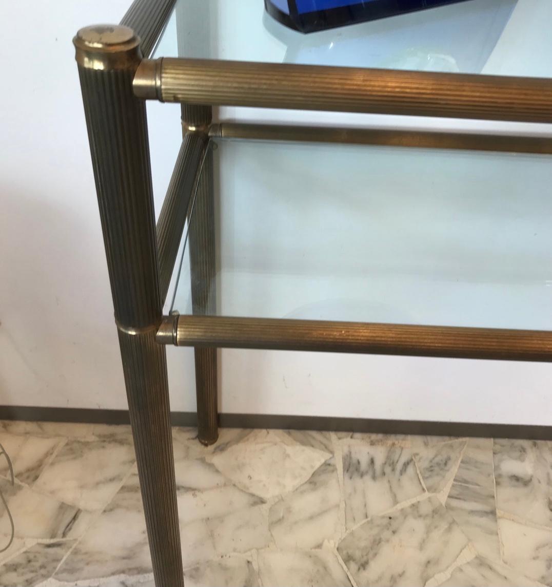 Mid-20th Century Luciano Frigerio Console Brass, 1955, Italy For Sale