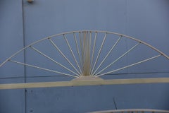 Luciano Frigerio Double Bed in Solid Italian Gold Brass Design 1970 with Rays