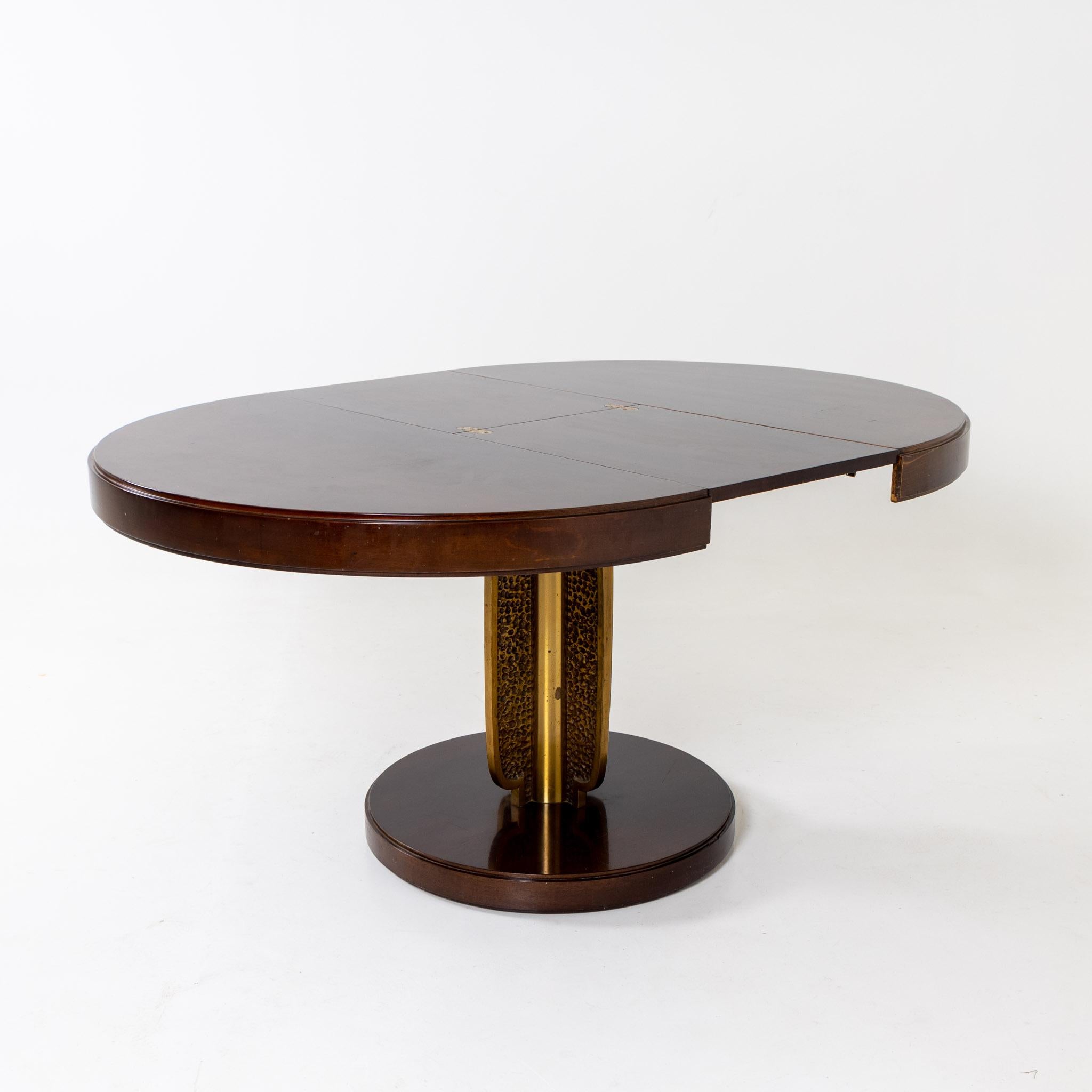 Brass Luciano Frigerio Extension Dining Table Table For Sale