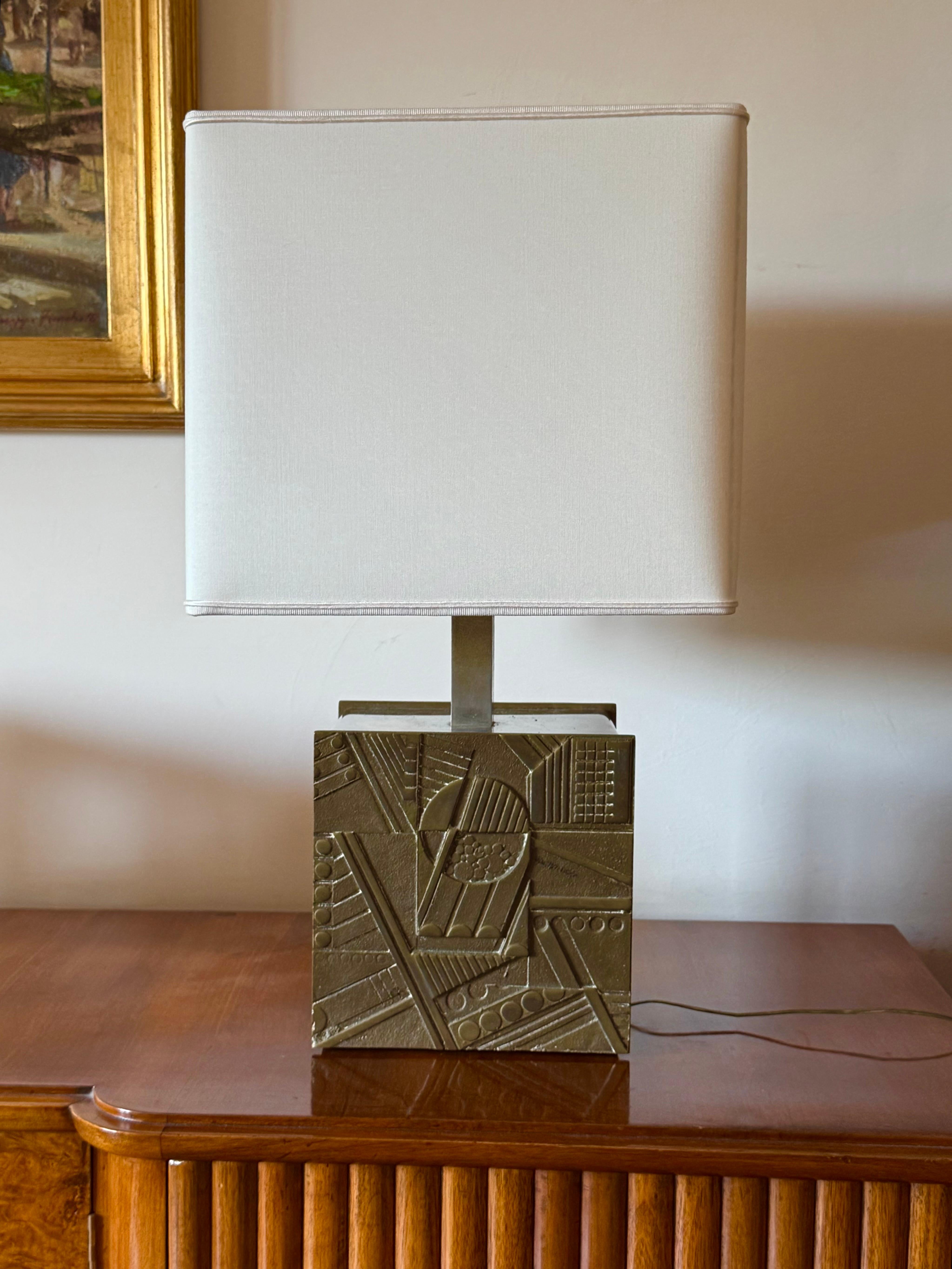 Luciano Frigerio, Hollywood Regency table lamp base, Italy 1970 In Excellent Condition For Sale In Firenze, IT
