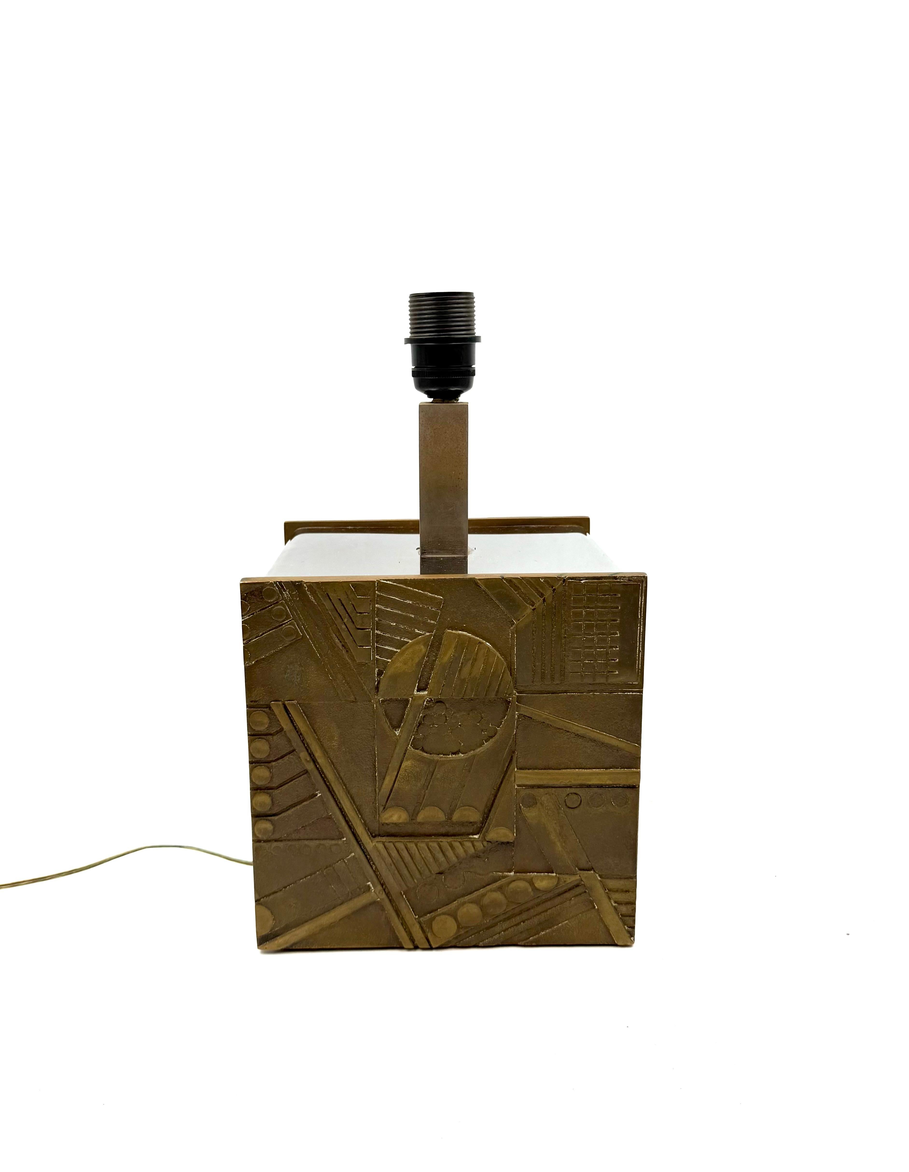Late 20th Century Luciano Frigerio, Hollywood Regency table lamp base, Italy 1970 For Sale