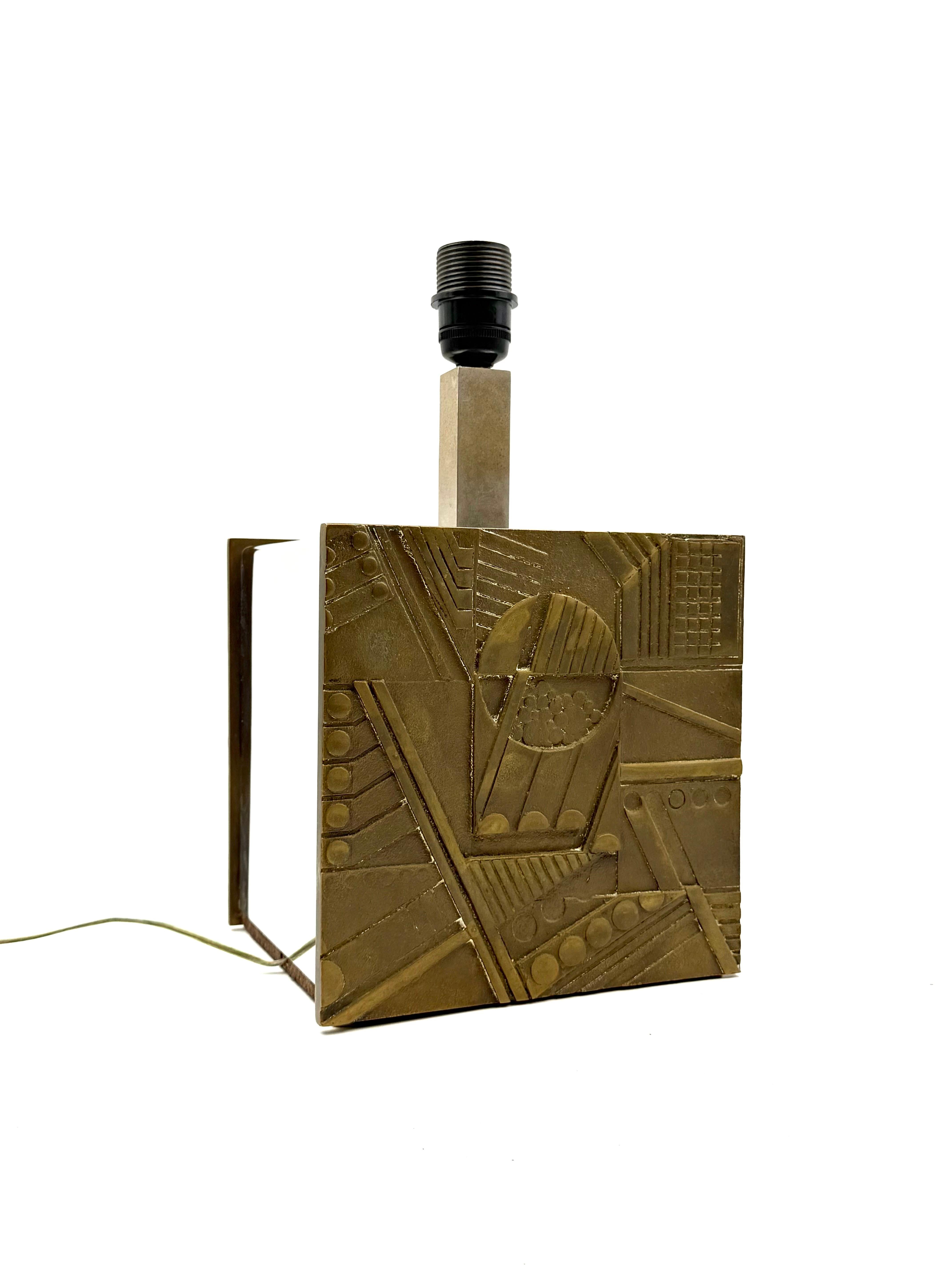 Luciano Frigerio, Hollywood Regency table lamp base, Italy 1970 For Sale 2