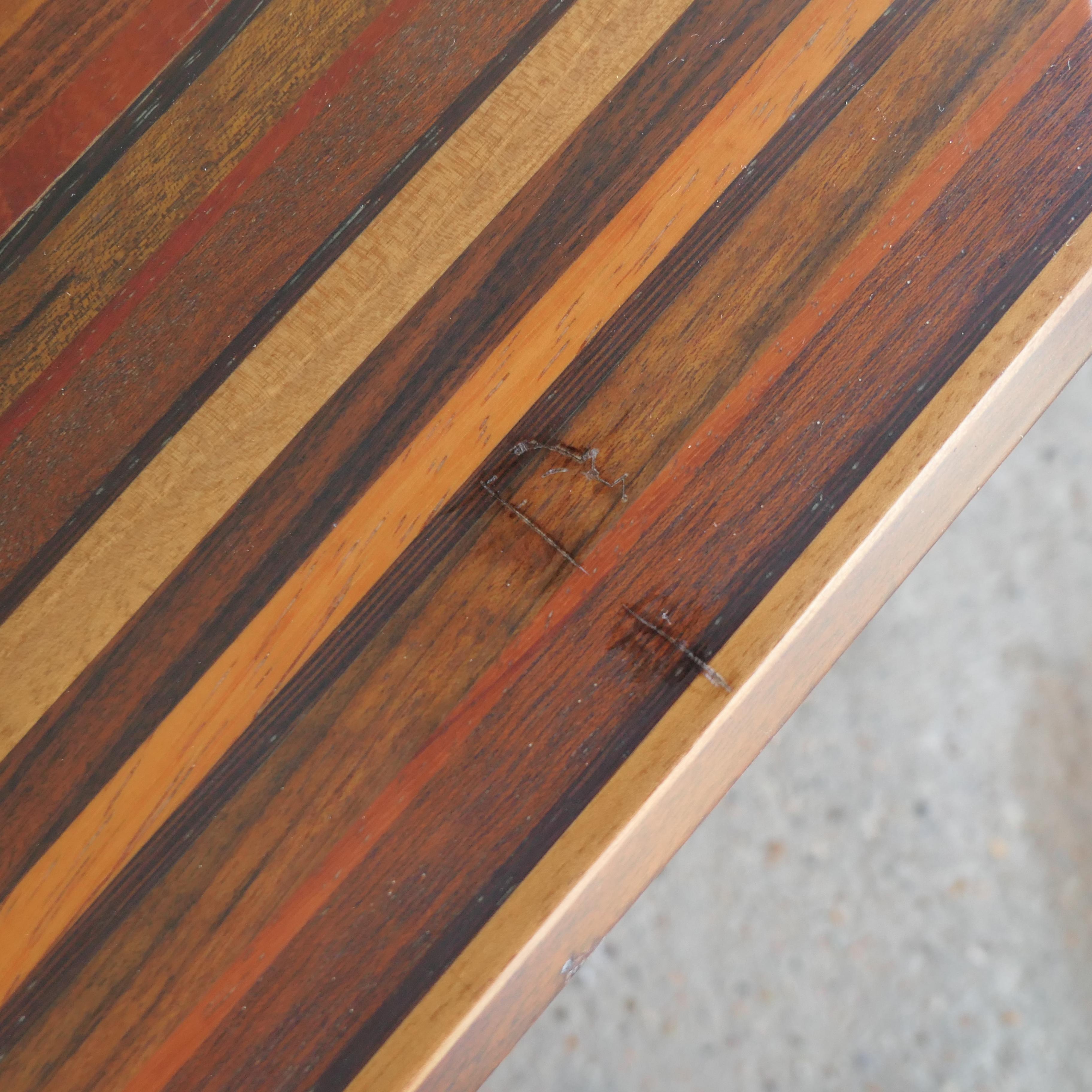 Table de salle à manger en marqueterie Luciano Frigerio en vente 11