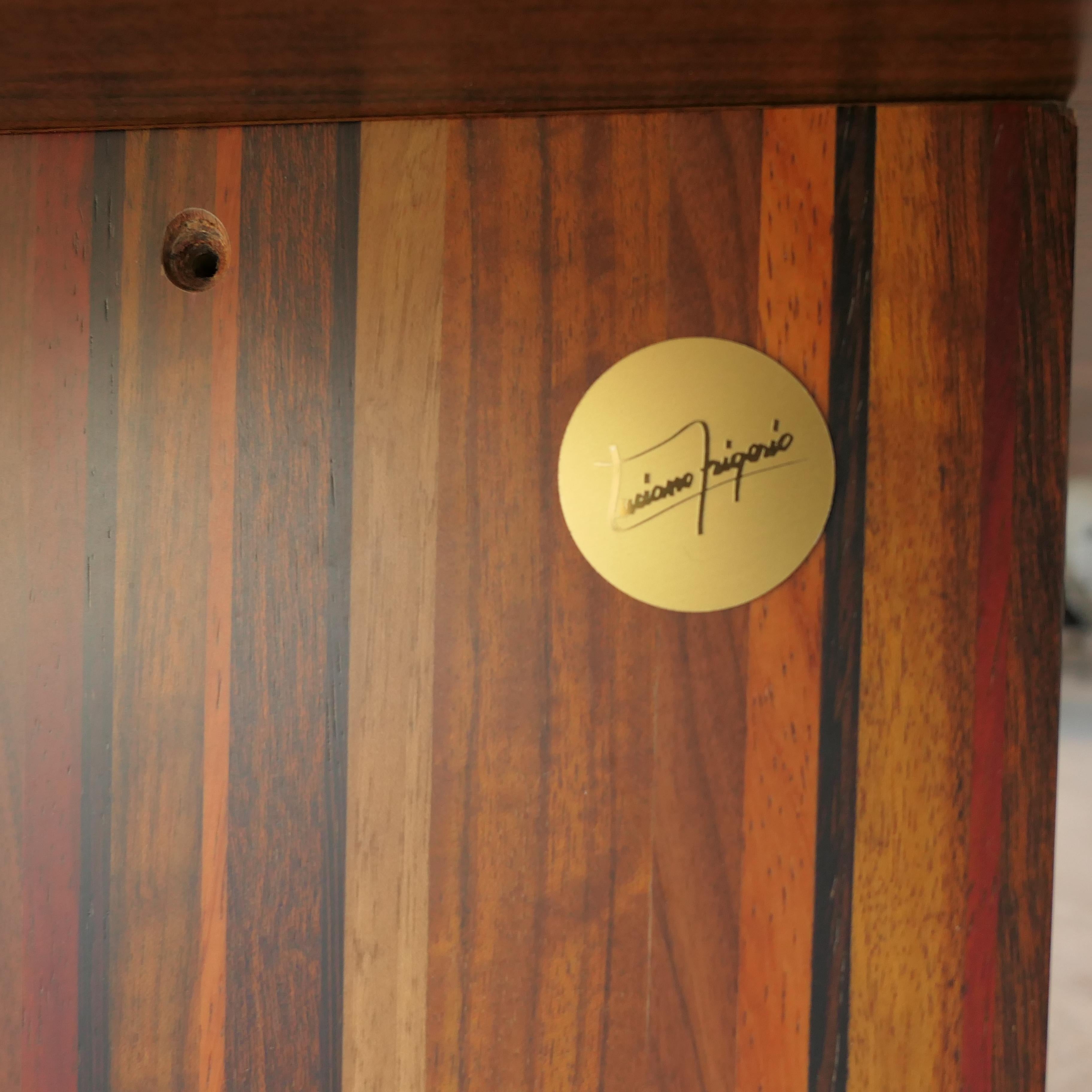 Table de salle à manger en marqueterie Luciano Frigerio en vente 2