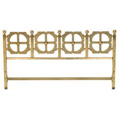 Luciano Frigerio Italian Modern Hand-Hammered Bronze Queen-Size Headboard