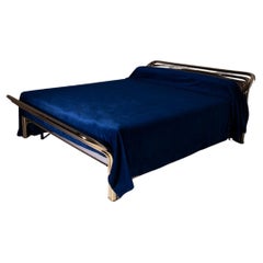 Luciano Frigerio Italian vintage Brass bed, branded