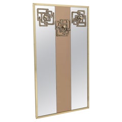 Luciano Frigerio Mid-century Modern Brass and Mirror Clothes Hangers, 1970s