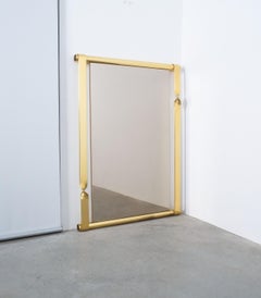 Luciano Frigerio Midcentury Mirror with Golden Twisted Frame, Italy, circa 1965