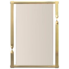 Luciano Frigerio Midcentury Mirror with Golden Twisted Frame, Italy, circa 1965