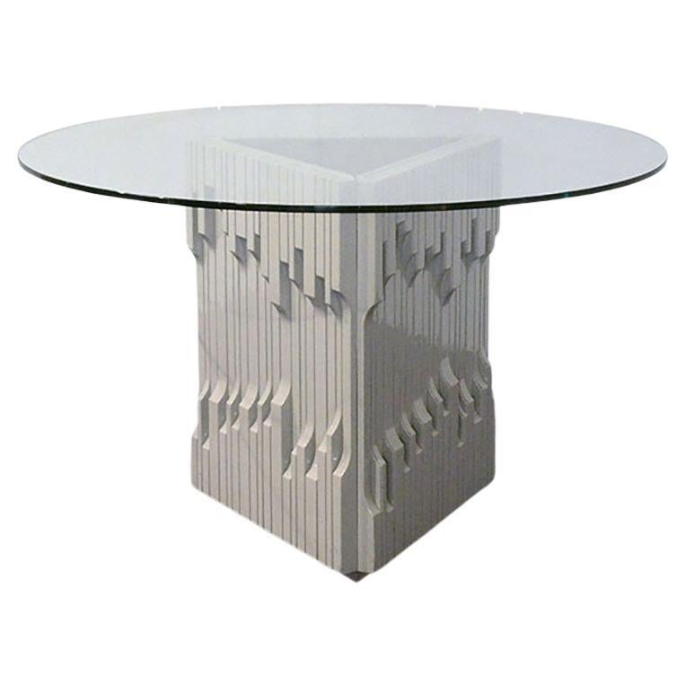 Mesa Luciano Frigerio 'Norman' de madera maciza lacada en venta