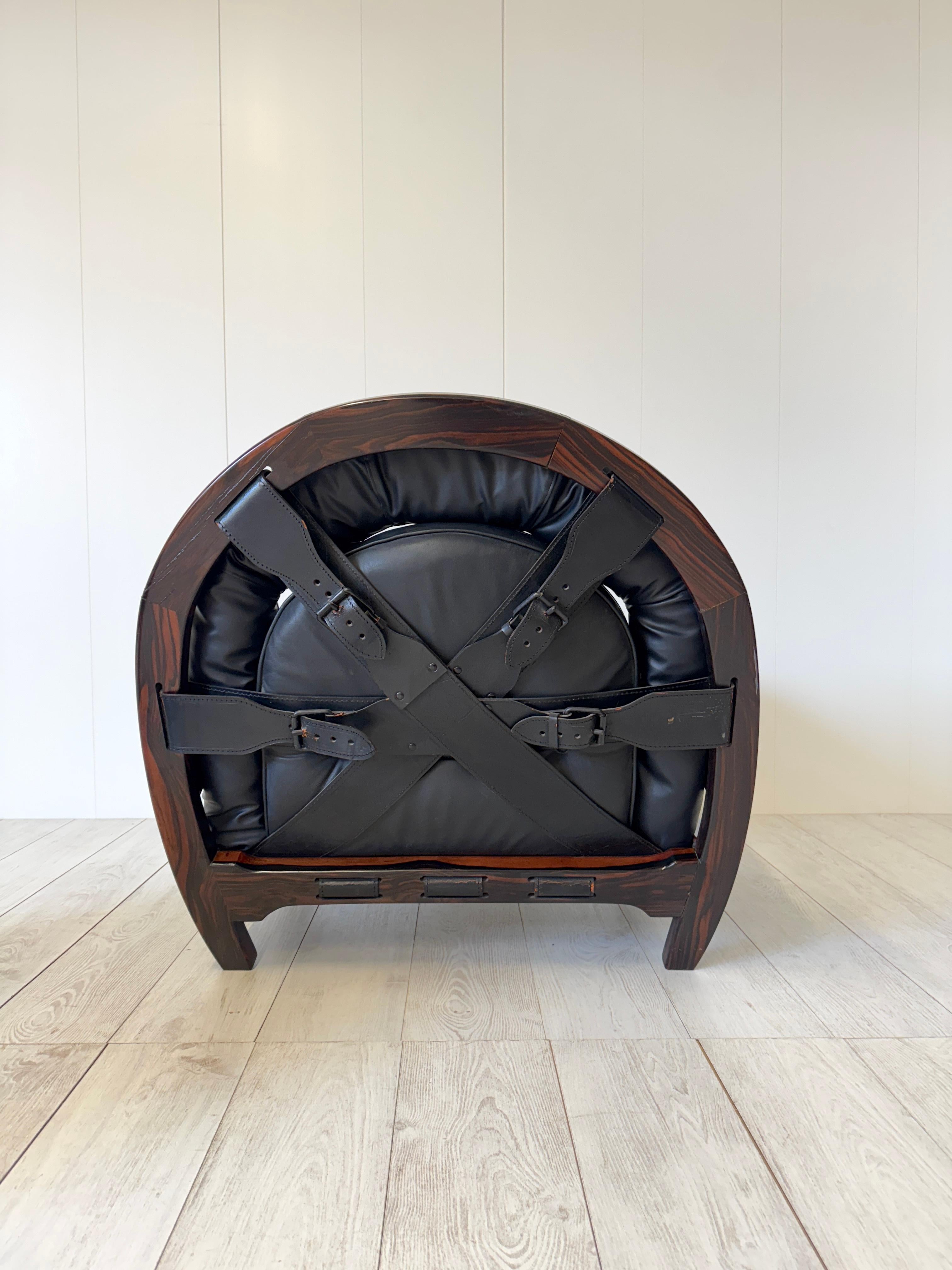 Luciano Frigerio, Sillón y otomana  mod. 'Rancero' 1970s en venta 2