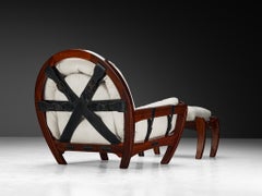 Luciano Frigerio 'Rancero' Lounge Chair with ottoman in Padouk