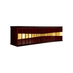 Credenza "Romanus" di Luciano Frigerio in Wood Brass, Italia, anni
70 Credenza "Romanus" di Luciano Frigerio in Wood Brass, Italia, anni
70