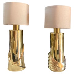Luciano Frigerio Set of 2 Brass Desk Lamps