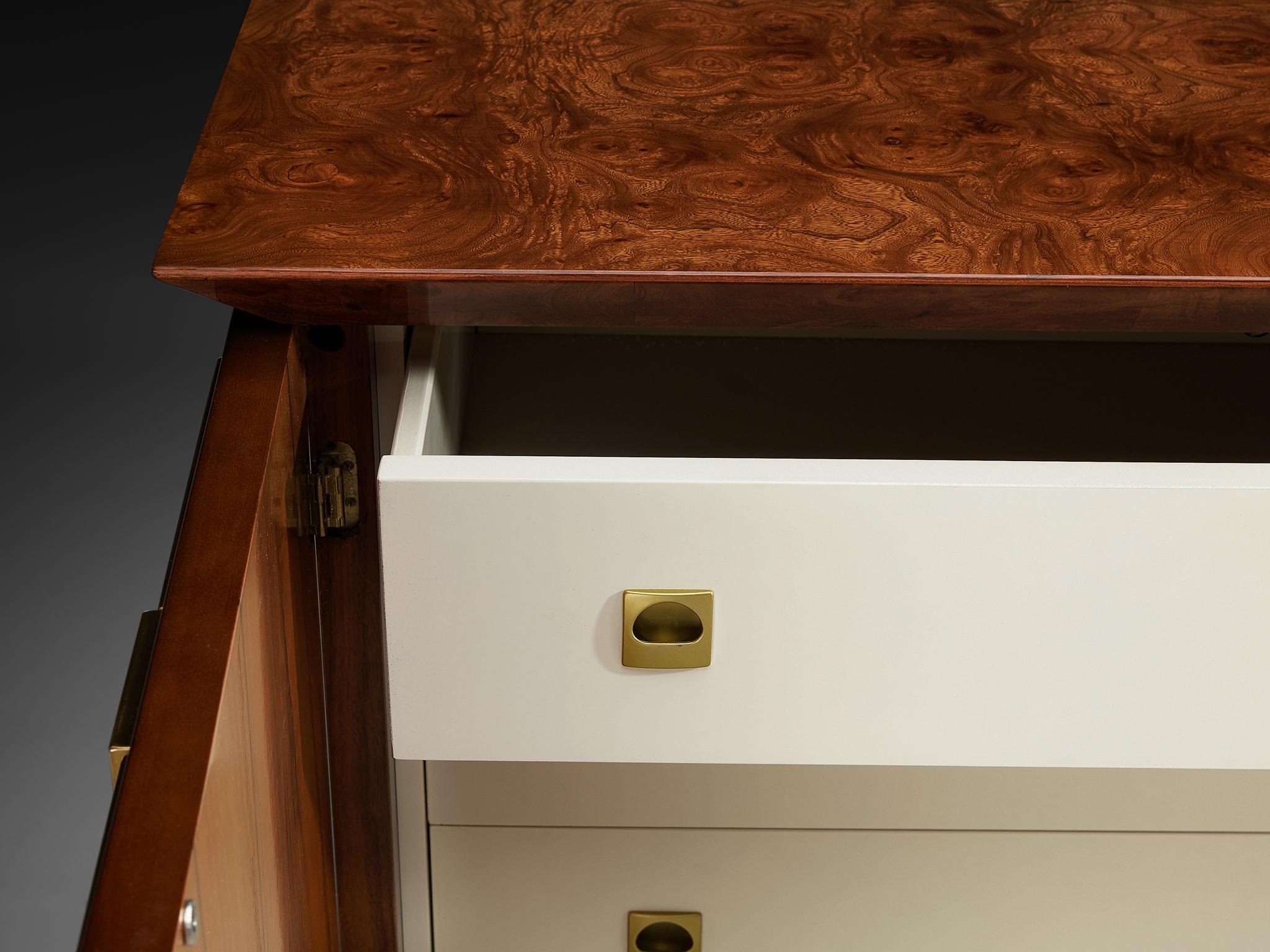 Luciano Frigerio Sideboard aus Messing und Holz im Angebot 7