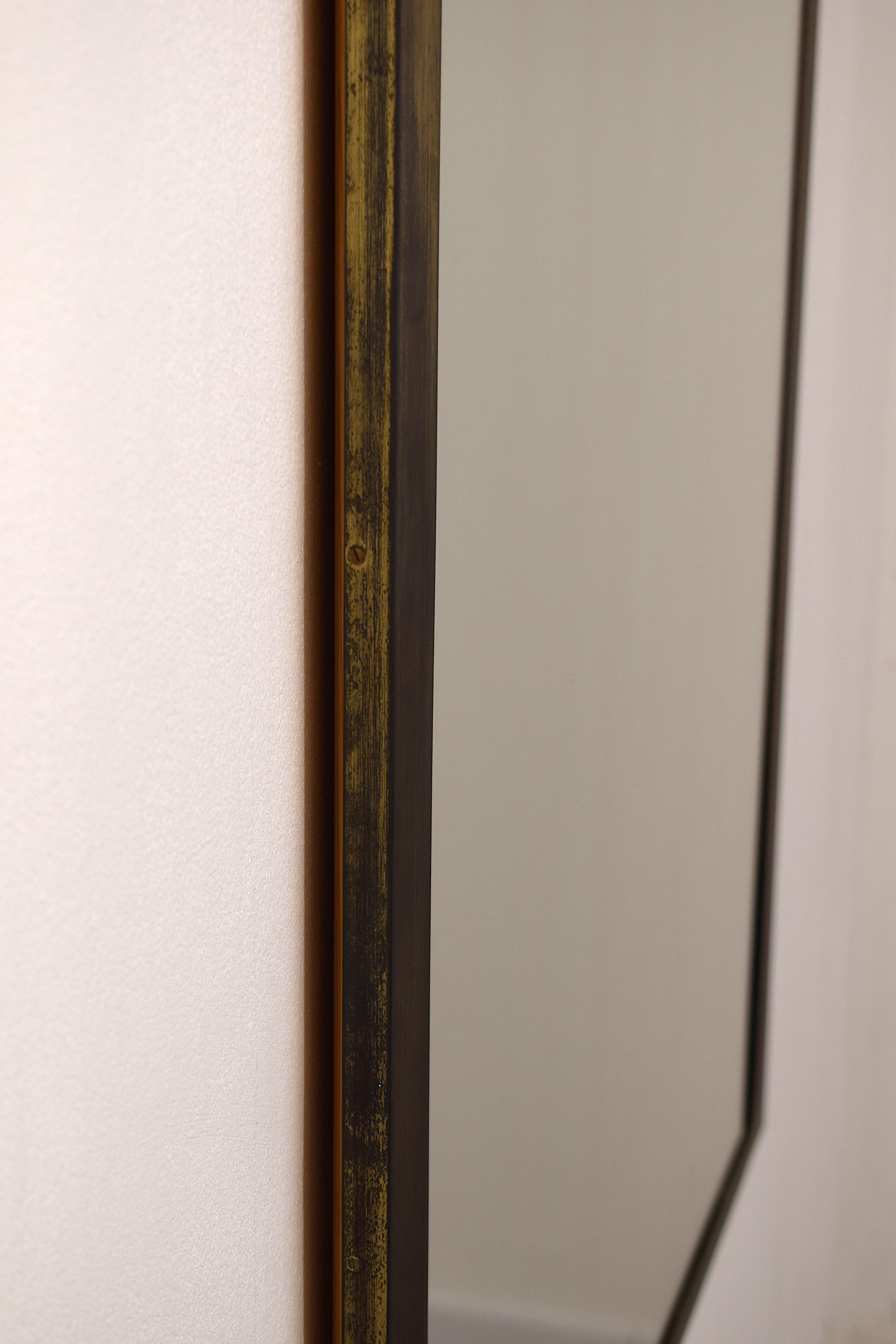 Luciano Frigerio - Miroir en laiton, 1970 en vente 4
