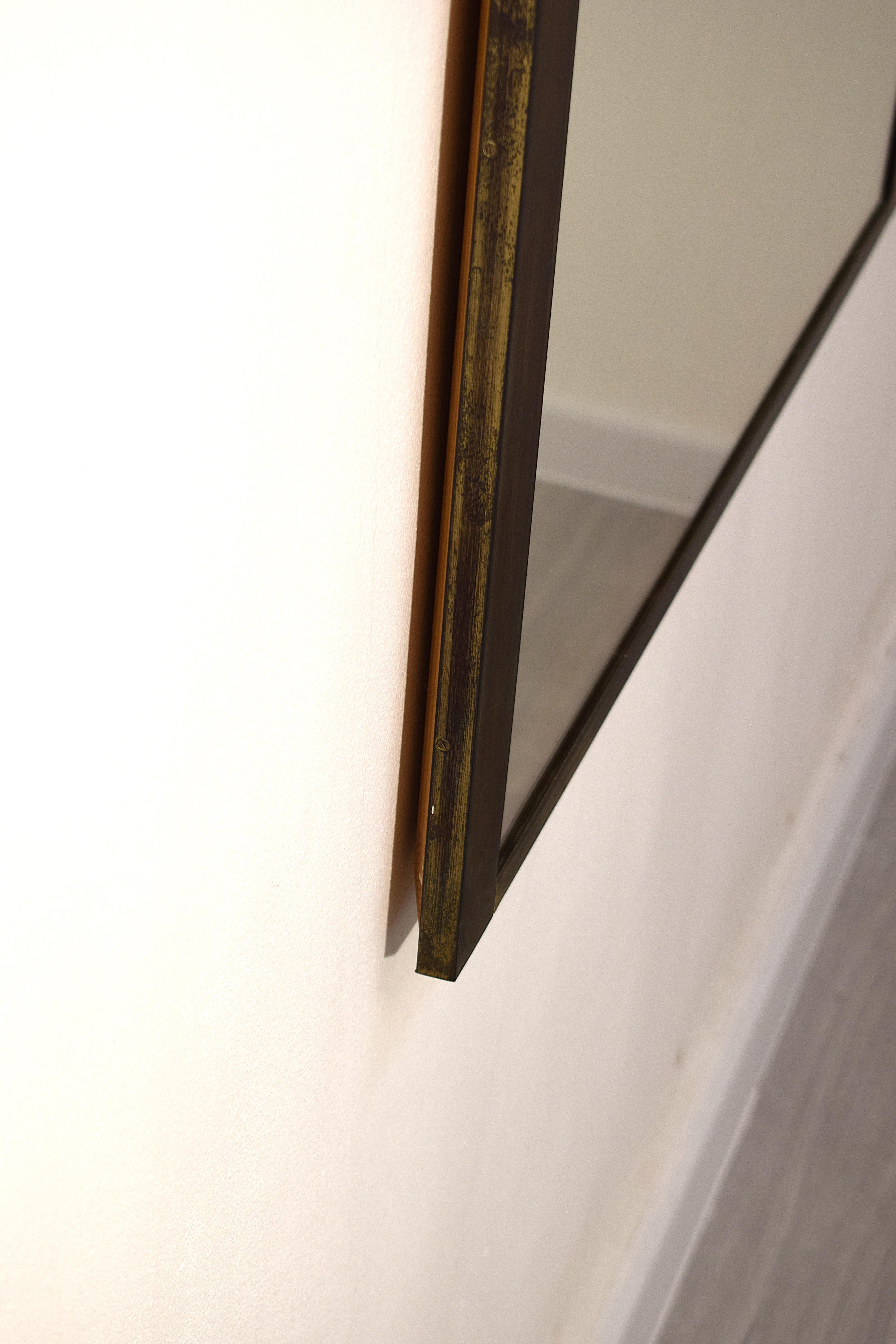 Luciano Frigerio - Miroir en laiton, 1970 en vente 5