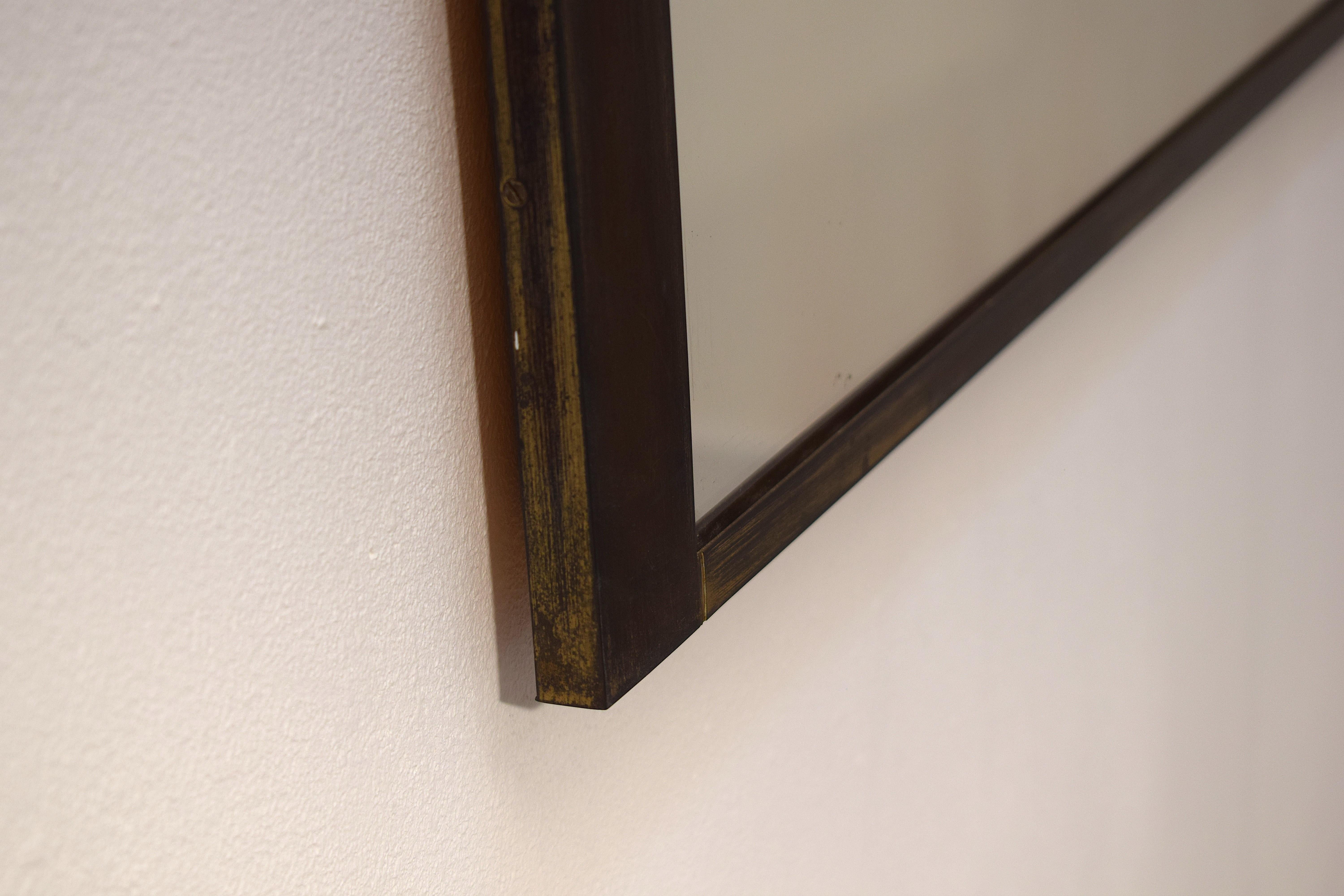 Luciano Frigerio - Miroir en laiton, 1970 en vente 6