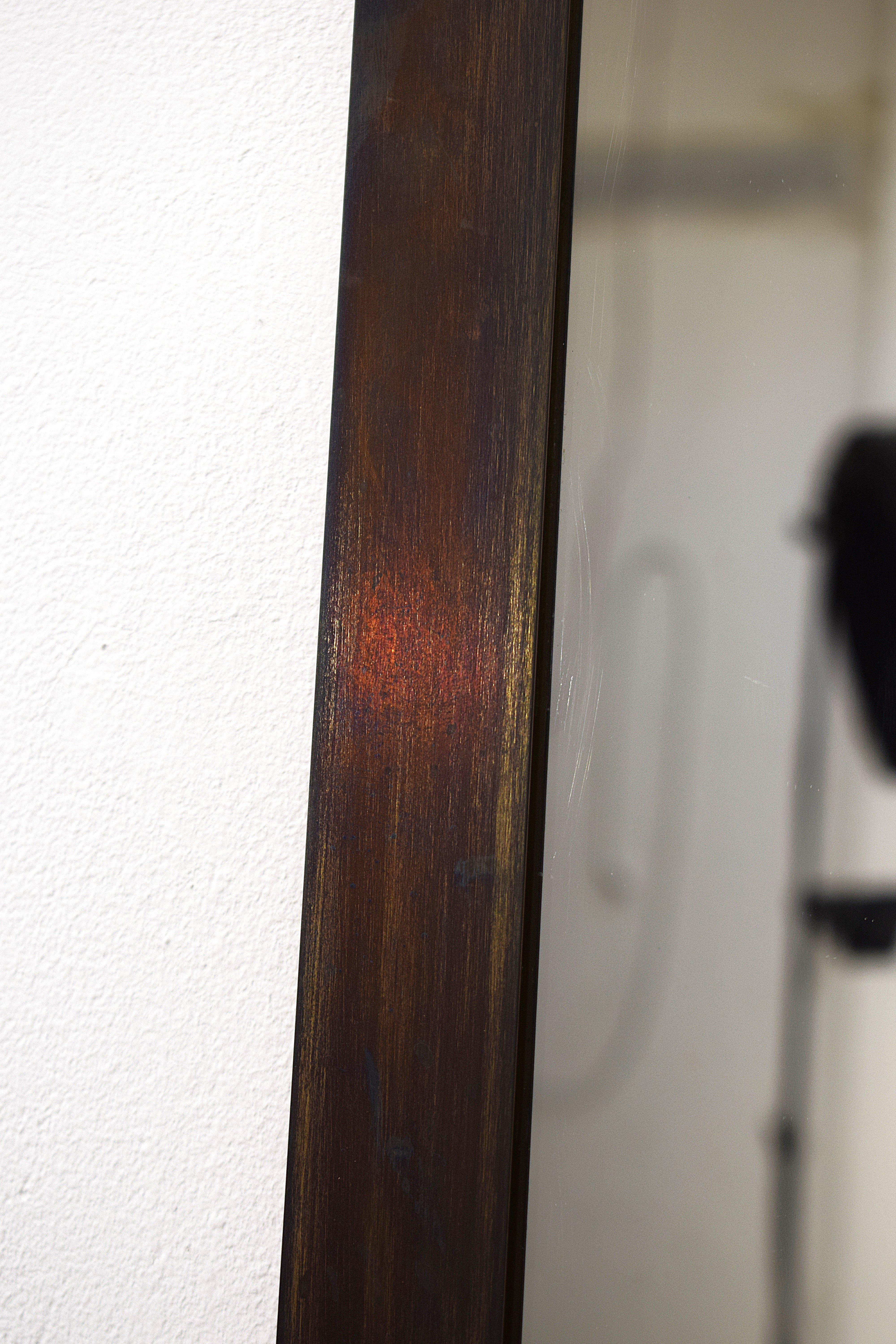 Luciano Frigerio - Miroir en laiton, 1970 en vente 1