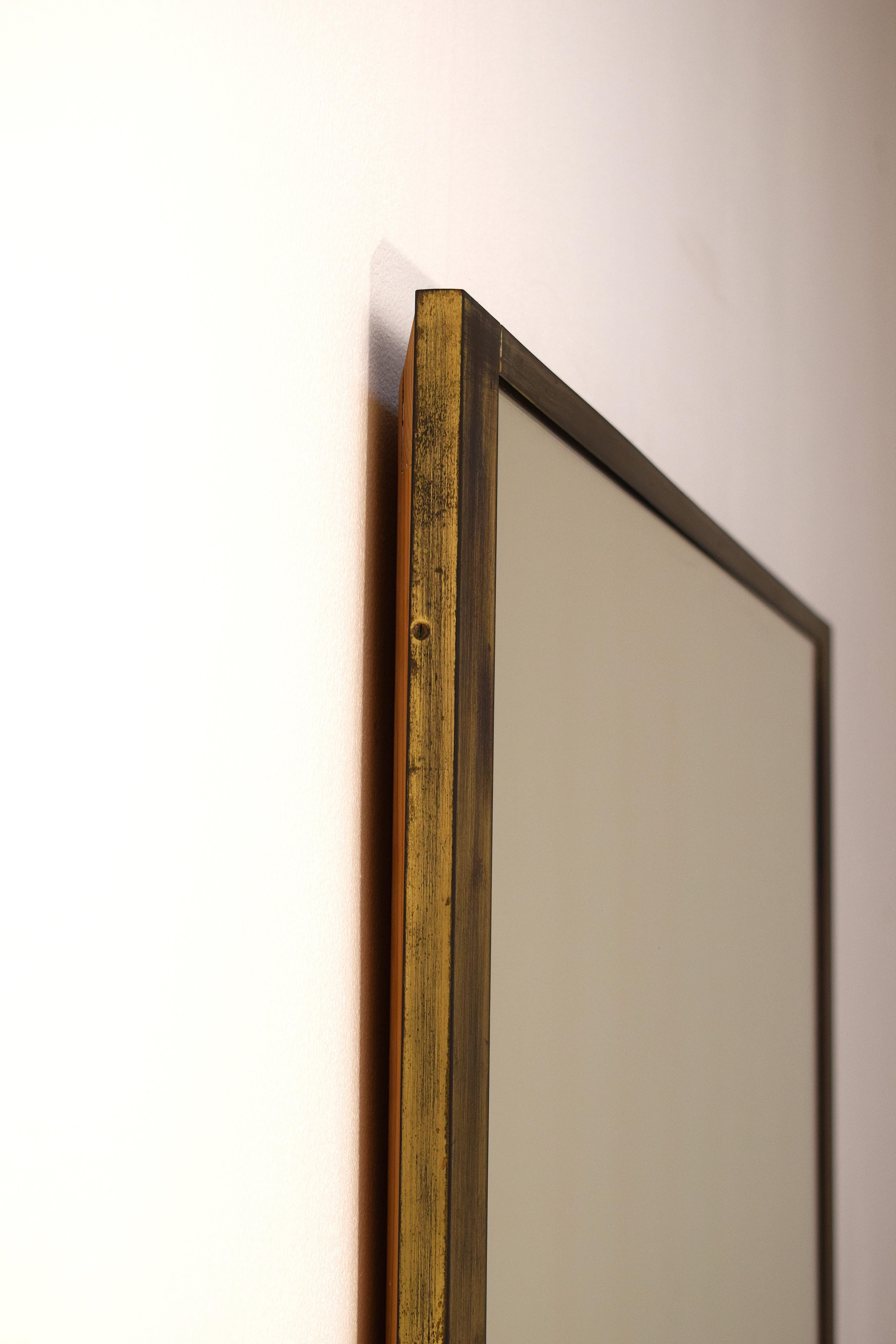 Luciano Frigerio - Miroir en laiton, 1970 en vente 3