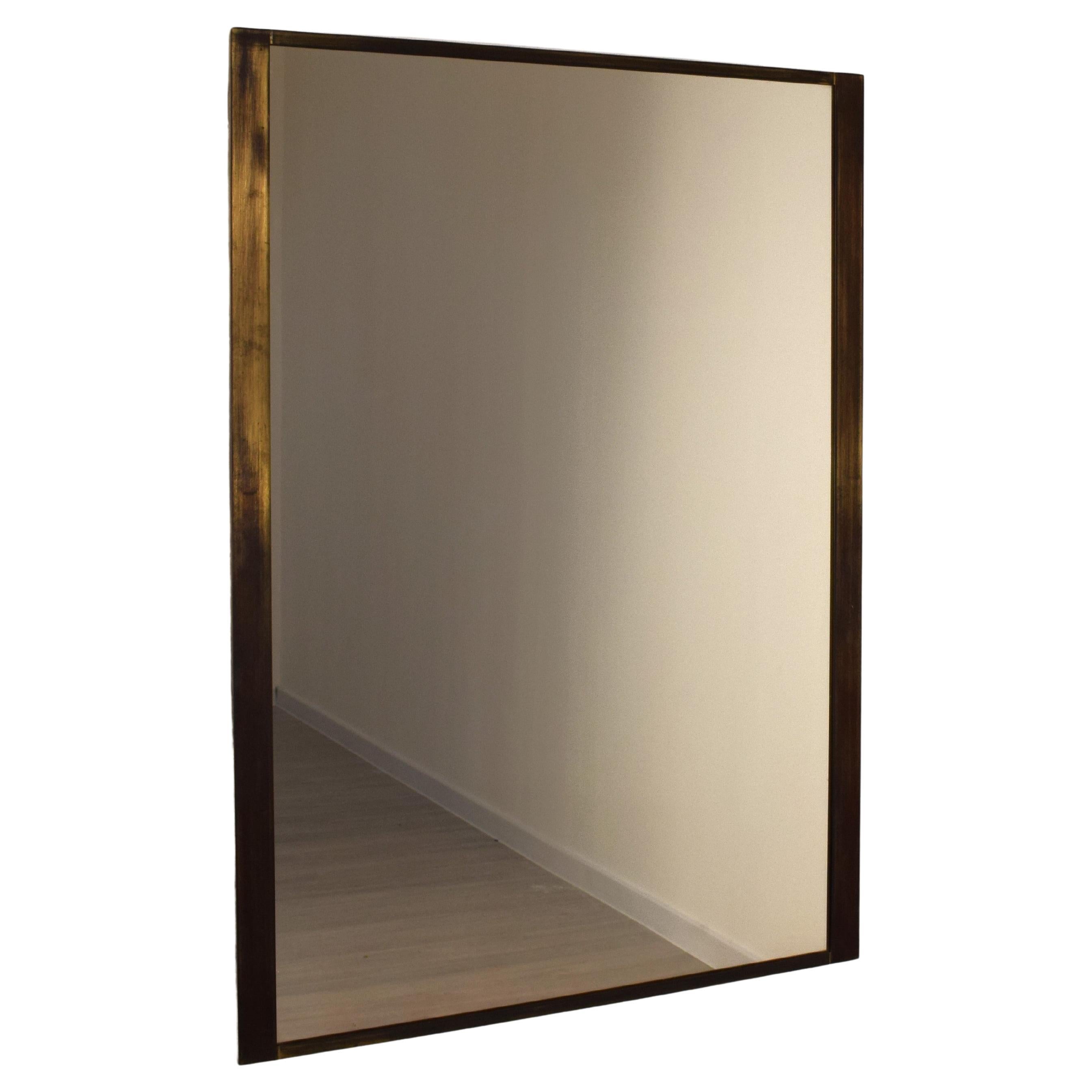 Luciano Frigerio - Miroir en laiton, 1970 en vente