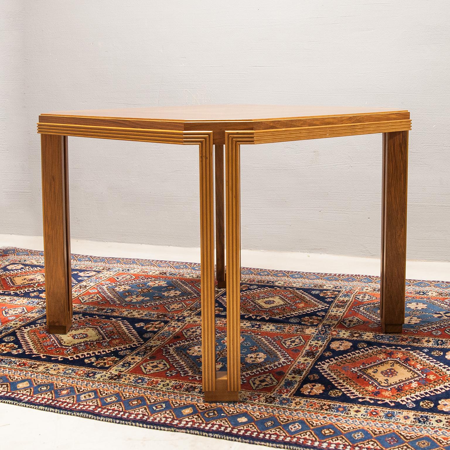 Italian Luciano Frigerio Square Dining Table For Sale