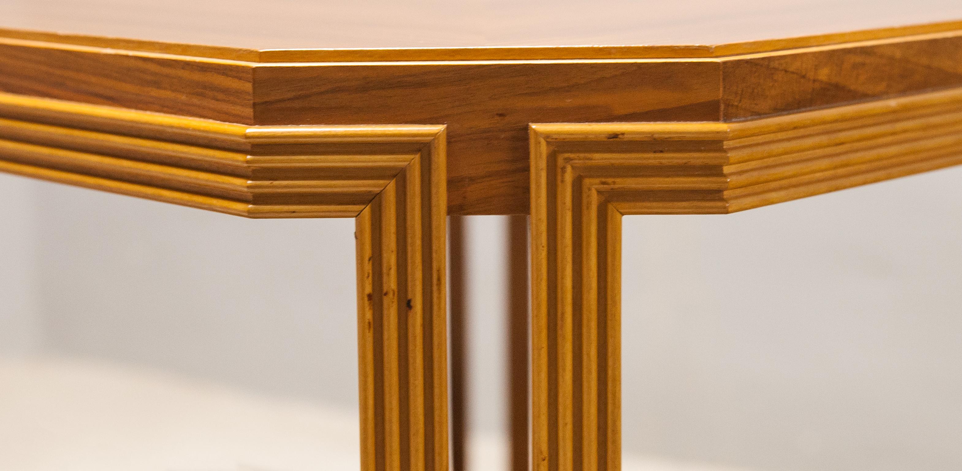 Late 20th Century Luciano Frigerio Square Dining Table For Sale
