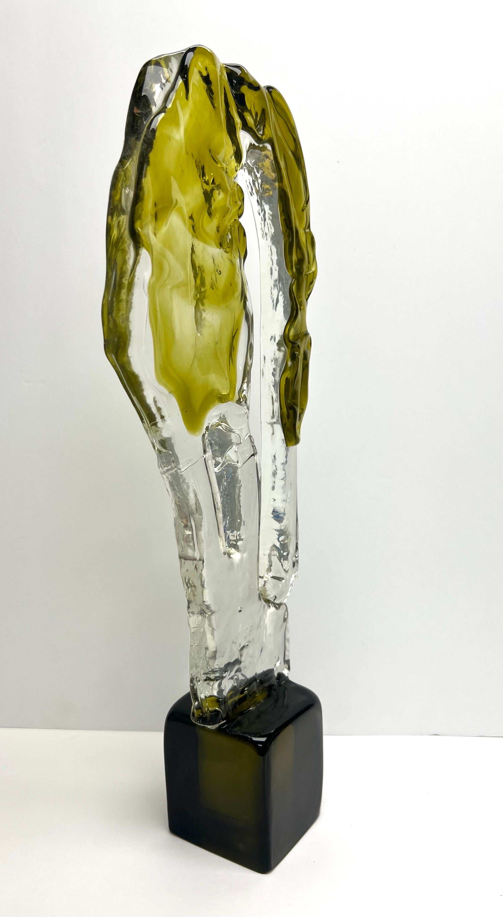 Italian Luciano Gaspari for Salviati Murano Art Glass Sculpture, 1970s For Sale