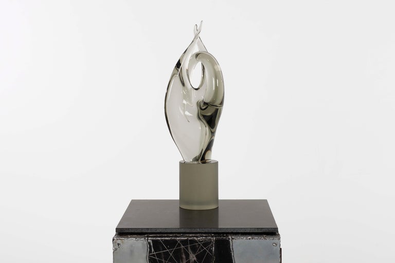 Mid-Century Modern Luciano Gaspari Glass Bird Sculpture For Sale