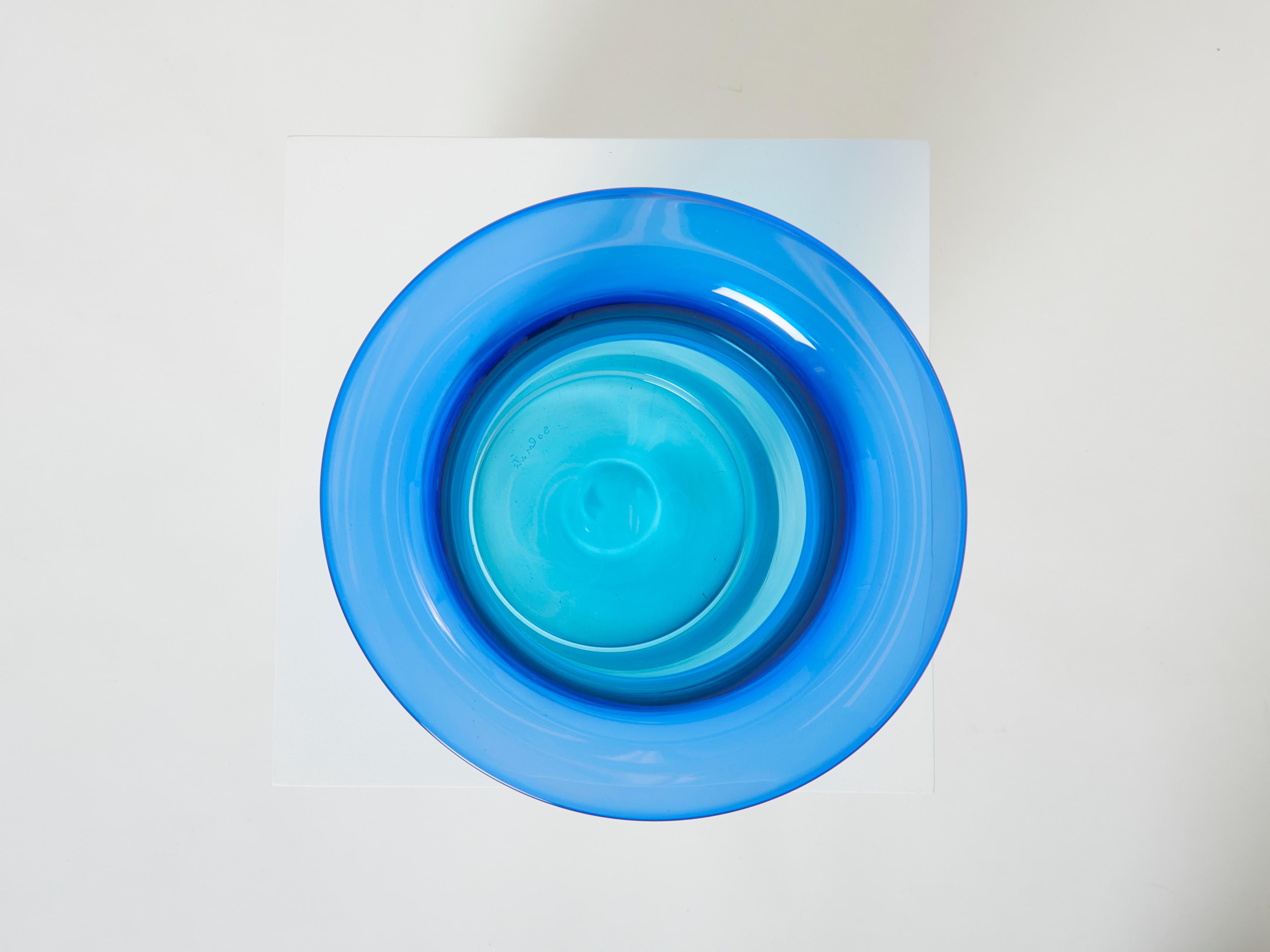 Luciano Gaspari Vaso grande in vetro di Murano Incalmo di Salviati 1970 in vendita 2