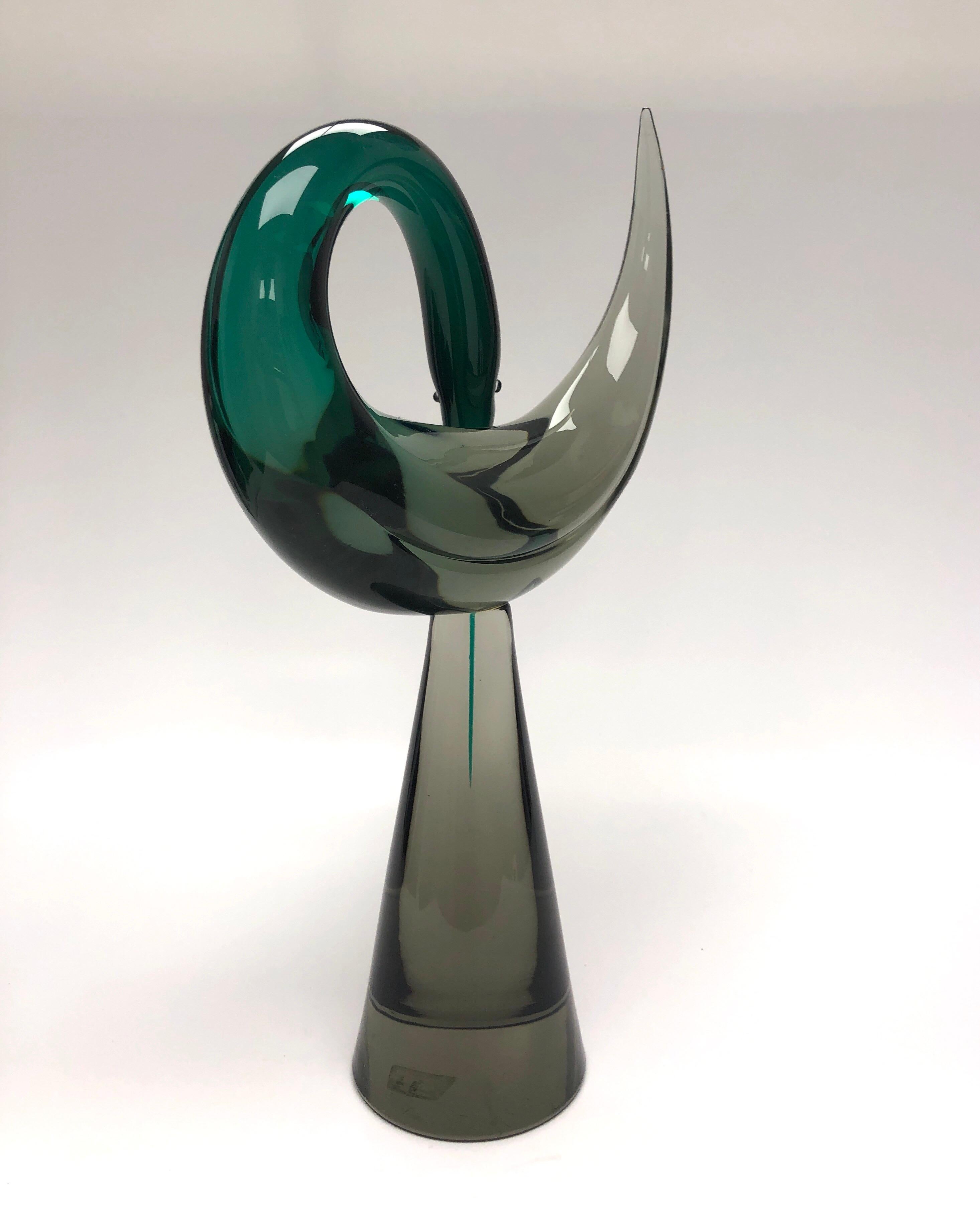 Luciano Gaspari Murano Glass Sculpture by Salviati, 1970s 1