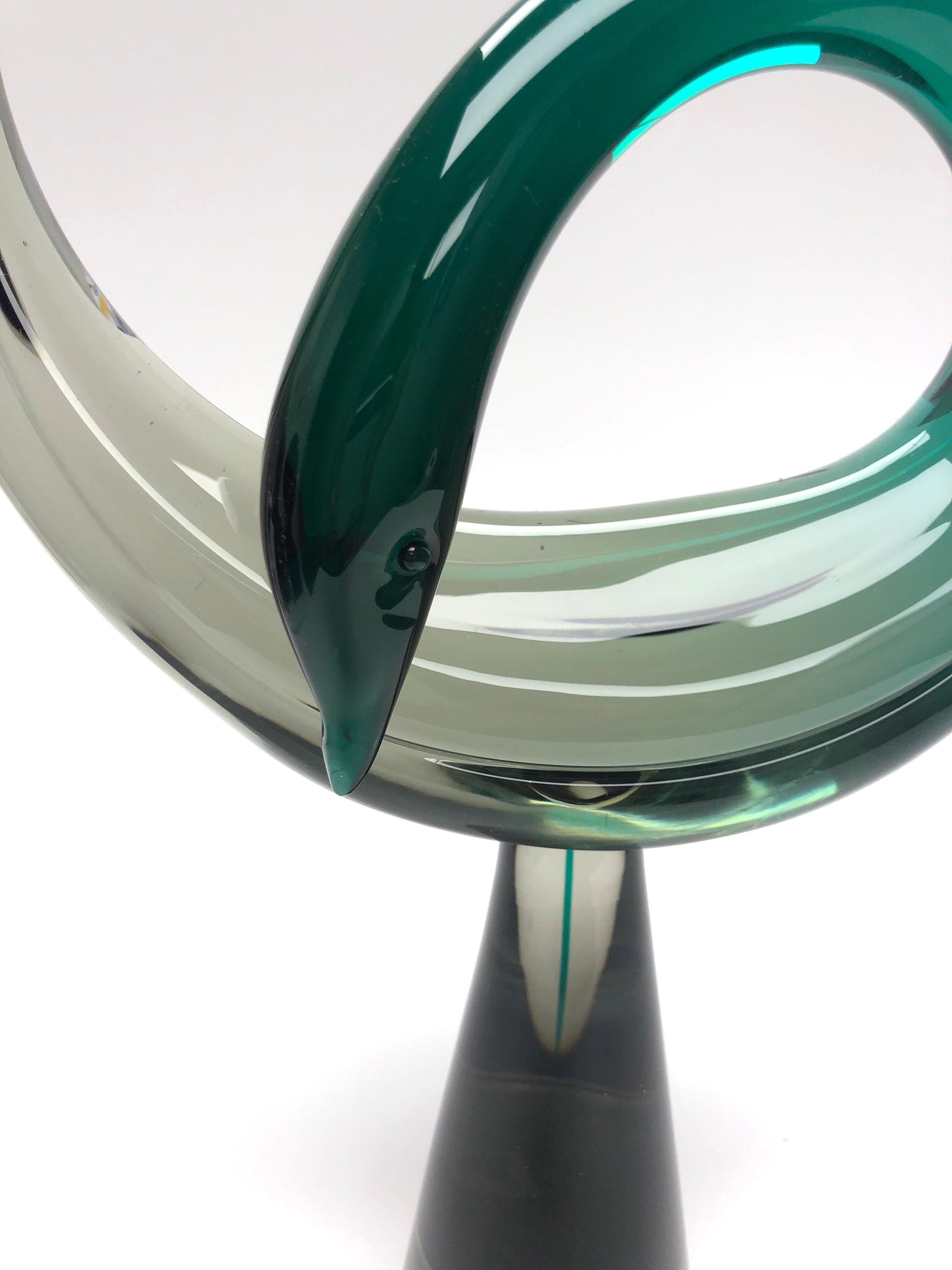 Luciano Gaspari Murano Glass Sculpture by Salviati, 1970s 2