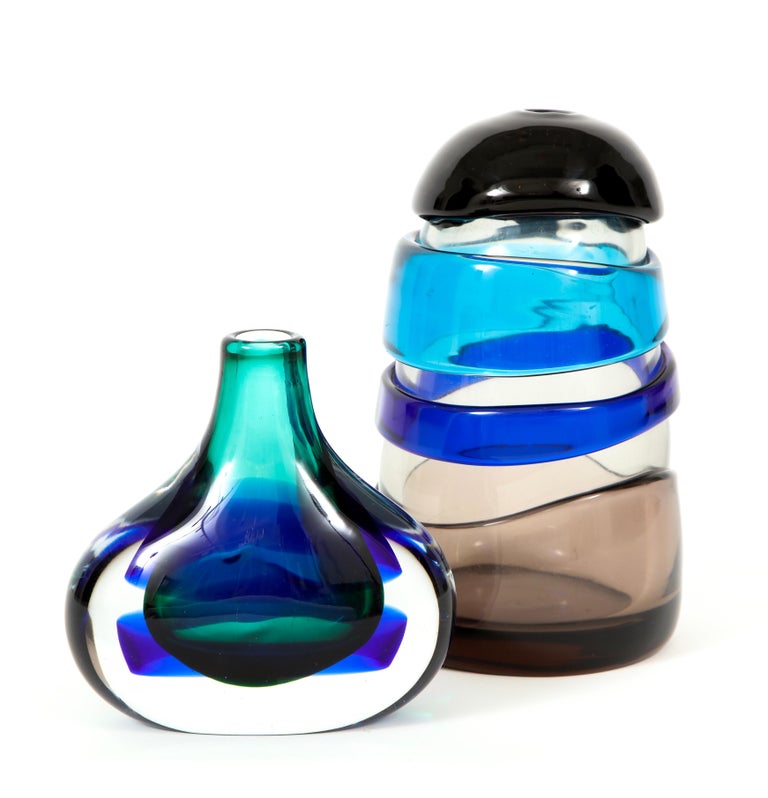 Luciano Gaspari Murano 'Sasso' Glass Vase For Sale 1