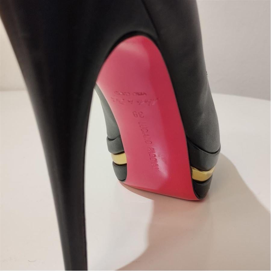 Luciano Padovan Leather décolleté size 39 In Excellent Condition In Gazzaniga (BG), IT